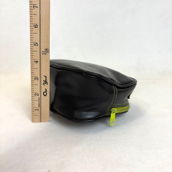 Rare VTG Sanrio Kerokero Keroppi Vintage Black Cosmetic Zipper Bag Pouch Kawaii - Picture 3 of 9